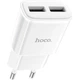 Мережевий зарядний пристрій Hoco C88A 2-USB White [112160] - зображення 2