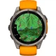 Смарт-годинник Garmin Fenix 8 AMOLED Sapphire 47mm Titanium with Spark Orange/Graphite Silicone Band (010-02904-10) [115077] - зображення 7