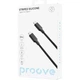 Кабель Proove Striped Silicone USB-C to USB-C 60W 1m Black (CCSS60002201) [133331] - изображение 2