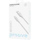 Кабель Proove Striped Silicone USB-A to USB-C 1m White (CCSS60001202) [133330] - изображение 2