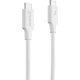 Кабель Proove Striped Silicone USB-C to USB-C 60W 1m White (CCSS60002202) [133332] - изображение 1