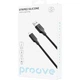 Кабель Proove Striped Silicone USB-A to Lightning 1m Black (CCSS00001101) [133335] - зображення 2