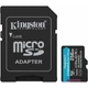 Карта памяти Kingston microSDXC Canvas Go! Plus 256GB Class 10 UHS-I U3 V30 A2 + SD адаптер (SDCG4/256GB) [139171] - изображение 2