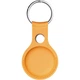 Чехол для поисковой метки Apple AirTag Leather Key Ring Yellow HC [135417] - изображение 3