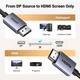 Кабель Ugreen DP125 DisplayPort to HDMI 2.0 4K 2m Black (35842) [140564] - изображение 6
