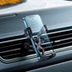 Автодержатель Baseus Stable Gravitational Car Mount Lite Air Outlet Version Black (SUWX010001) [134769] - изображение 11