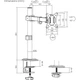 Настольное крепление для монитора Brateck LDT66-C011 [107925] - изображение 9