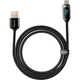 Кабель Baseus Display Fast Charging USB-A to Type-C 66W 1m Black (CASX020001) [113817] - изображение 2