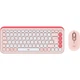 Комплект (клавиатура и мышь) Logitech POP Icon Combo Bluetooth UA Rose (920-013142) [121100] - изображение 1