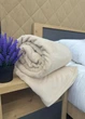 Плед покрывало микрофибра двухспальный 180*200 см флис ТМ Colorful Home однотонный молочный - изображение 4
