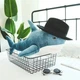 Дитяча плюшева іграшка подушка антистрес Shark Doll "Акула" 60 см, з гіпоалергенних матеріалів, вишита - зображення 5