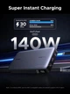 Внешний аккумулятор UGREEN PB552 Power Bank 25 000 мАч Nexode 145W для ноутбуков с 3 портами USB-C и поддержкой PD, подходит для MacBook Pro/Air, Dell XPS, iPhone 17/16/15/14, Galaxy S24 Grey (55995) - изображение 5