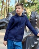 Тепла толстовка для хлопчика-підлітка з капюшоном та кишенею-кенгуру Носи своє 158 Синій (p-12209-135591) - зображення 3
