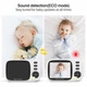 Видеоняня цифровая Baby Monitor MC632-A Pro поворотная камера 360° с монитором 3.2 дюйма, ночное видение, двусторонняя связь, видеонаблюдение и датчик движения Радионяня для малышей с микрофоном - изображение 7