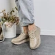 Женские кроссовки ITstyle кожаные Бежевые 39 (506455) - изображение 8