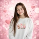 Дитячий світшот з малюнком Happy Valentine`s Day 152-164 білий - зображення 1