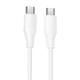 Кабель USB Type-C до USB Type-C Провід шнур юсб тайп сі на юсб тайп сі для швидкої зарядки та передачі даних 1м (60W) - зображення 1