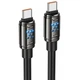 Кабель USB Type-C to USB Type-C Провод шнур юсб тайп си на юсб тайп си для быстрой зарядки и передачи данных 1,2 м - изображение 1