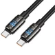 Кабель USB Type-C to USB Type-C Провод шнур юсб тайп си на юсб тайп си для быстрой зарядки и передачи данных 1,2 м - изображение 4