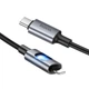 Кабель для зарядки Lightning Type-C для iphone / дріт, шнур тайп сі на лайтнінг зарядний кабель для айфона 1,2 м Black - зображення 4