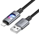 Зарядний кабель USB-Lightning для iPhone / Провід шнур юсб лайтнінг для зарядки айфона Apple пристроїв 1,2м Black - зображення 3