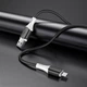 Кабель Micro USB для зарядки телефону, смартфона / зарядний шнур провід мікро юсб для передачі даних 1м Чорний - зображення 3