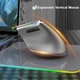 Беспроводная Вертикальная Мышь JOMAA: Эргономичная, Bluetooth+2.4G, RGB. (Cерый) - изображение 4