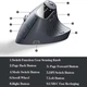 Эргономичная Вертикальная Мышь Jomaa Triple Connect: Bluetooth 5.0, USB-C, 4 DPI (Белый) - изображение 8