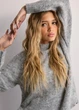 Пуловер женский Oversize пушистый меланж JDY Серый 20098 L (укр 48-50) - изображение 4