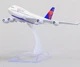 Модель літака Boeing 747 Delta Air Lines 1:400 металева лита колекційна модель пасажирського авіалайнера 16 см - зображення 6