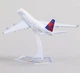 Модель літака Boeing 747 Delta Air Lines 1:400 металева лита колекційна модель пасажирського авіалайнера 16 см - зображення 7