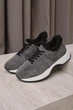 Женские зимние кроссовки PARADIZE SHOES из темно-серой замши с черной меховой опушкой на белой подошве 37 размер (стелька 24 см) - изображение 1