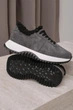 Женские зимние кроссовки PARADIZE SHOES из темно-серой замши с черной меховой опушкой на белой подошве 37 размер (стелька 24 см) - изображение 3