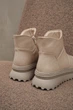 Жіночі зимові уггі PARADIZE SHOES із темно-бежевої шкіри з блискавкою на високій підошві 38 розмір (устілка 24,6 см) - зображення 3