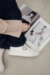 Женские зимние кроссовки PARADIZE SHOES из белой кожи с меховой опушкой на высокой подошве 36 размер (стелька 23,4 см) - изображение 4
