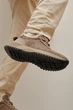 Женские зимние кроссовки PARADIZE SHOES из темно-бежевой замши с меховой опушкой 36 размер (стелька 24 см) - изображение 5