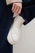 Женские зимние угги PARADIZE SHOES из белой кожи с молнией на высокой подошве 37 размер (стелька 24,8 см) - изображение 5