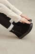 Женские зимние угги PARADIZE SHOES из черной замши с молнией на внешней стороне на высокой подошве 38 размер (стелька 24,7 см) - изображение 4