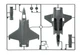 Збірна модель 1:72 літак F-35A Lightning II CTOL Version (Beast Mode) Italeri 1464 - изображение 5