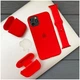 Чохол Leather Case MagSafe для iPhone 12/12 Pro протиударний червоний - зображення 4
