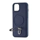 Чохол Jinduka Leather Ringo протиударний шкірозамінник для iPhone 13 із захистом камери синій - зображення 4