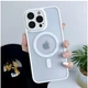 Чохол силіконовий матовий з MagSafe захист камери для iPhone 14 Pro Max фіолетовий - зображення 4