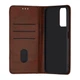 Чохол-книга шкірзам протиударний для Redmi Note 12S темно-коричневий - зображення 3