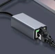 Адаптер USB C To Lan для Mac з RJ45 1000Mbps з'єднання інтернет та мережі чорний - зображення 2
