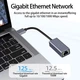 Адаптер USB C To Lan для Mac з RJ45 1000Mbps з'єднання інтернет та мережі чорний - зображення 4