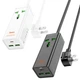 Мережевий фільтр Hoco AC9A з USB портами для дому та офісу захист від перевантажень та короткого замикання - зображення 5