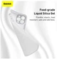 Чохол Liquid Silicone протиударний для iPhone 13 Pro білий - зображення 8