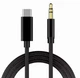 Кабель Aux USB C 1м для смартфонов и планшетов черный передача звука высокого качества - изображение 5