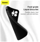 Чохол Liquid Silicone протиударний для iPhone 13 Pro Чорний - зображення 6