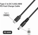 Адаптер USB C 65W для ноутбуків HP та інших пристроїв швидка зарядка та передача даних 1.5 метра - зображення 2